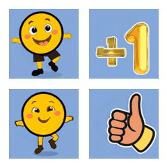 全都有-可愛活潑動作-符號圖示-動態表情貼