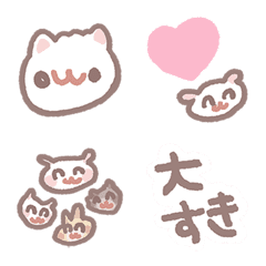 ポメラニアンもち絵文字 -もちが描いたよ-