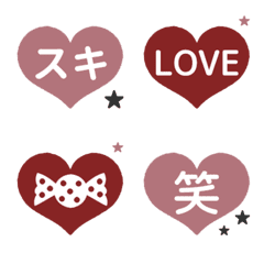 ⏹⬛LINEハートAUTUMN❶⬛ピンク