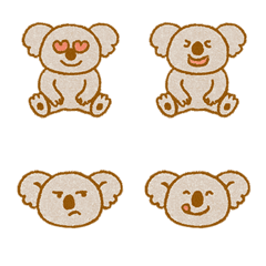 動物園のかわいいコアラ（ミルクティー色）