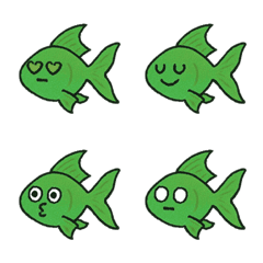 ปลาทองทุกวันอารมณ์สุขเศร้า(สีเขียว)