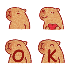 動物園のカピバラ+26英語（赤）