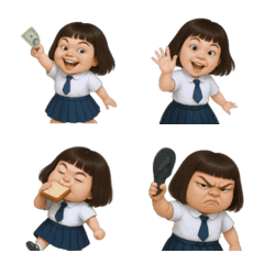 搖擺的小女孩表情符號