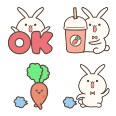 うさぎさんとにんじんさんの絵文字