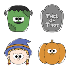 やみーやま絵文字　ハロウィン