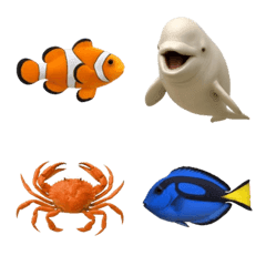 海の生き物♩絵文字