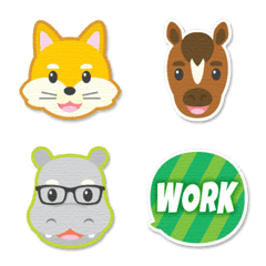 にこにこ どうぶつ ステッカー 9