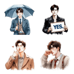 會動的帥哥表情符號 2