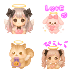 angel fuapi in autumn dreamy emojis