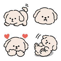 ころころふわふわのわんわんの絵文字