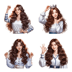Beautiful girl emoji no.10