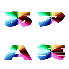 Cut-Emoji Deco Text(Kana/Alphanum) 642