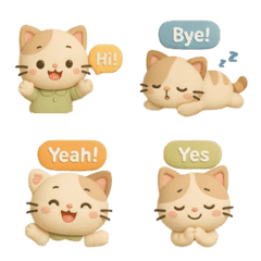 Cute cat emoji no.4
