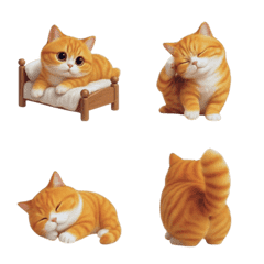 搖擺的橘貓表情符號 (ANM)