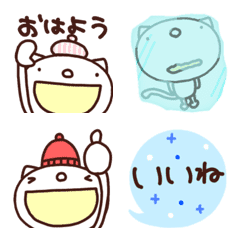 yuko's cat (Winter version) Emoji