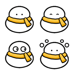 ORANGE-LUCKY SNOWMAN Emoji