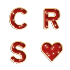 Christmas Lights Letter Emoji