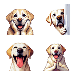 無言で伝えるラブラドールレトリバー 絵文