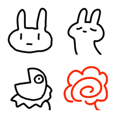 Flower of Belly Usagi emoji