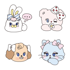 莉可兔與好朋友表情貼