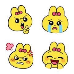 Cute bunny emoji ver.2