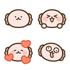 ウーパールーパーの顔えもじ