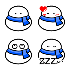 BLUE-LUCKY SNOWMAN Emoji