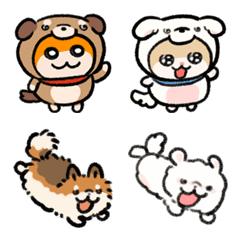 NORICOPO'S DOG & HAMU-chan (emoji)