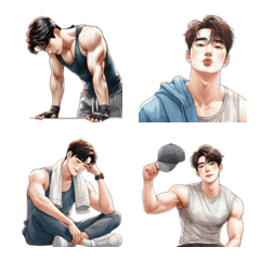 身材好的男性表情符號 (ANM)