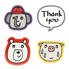 アニマルステッカー♡絵文字