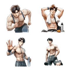 Fit male emoji 2 (ANM)