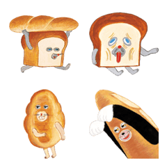 絵本「パンどろぼう」絵文字