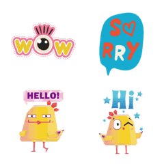 Text emotion stickers