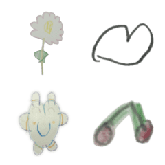 5さい女の子が書いた絵文字