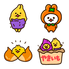 やしゅしのうさぎ 絵文字-2〈秋〉