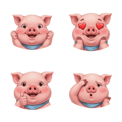 毎日の可愛い子豚ちゃん絵文字