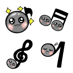 八分音符のハッチ達のゆるかわスタンプ