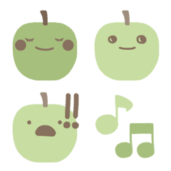 青リンゴのゆるリアクション。絵文字