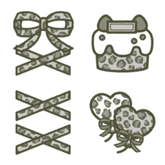 ヒョウ柄!!2 黒色