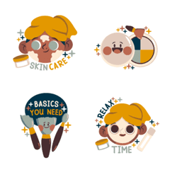 Retro Text Stickers