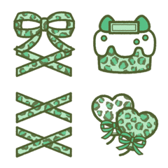 ヒョウ柄!!2 緑色