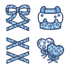 ヒョウ柄!!2 水色