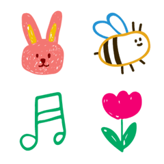 ♡可愛手繪線條♡圖案實用表情貼2