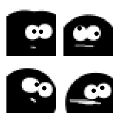 face face pixel drawing