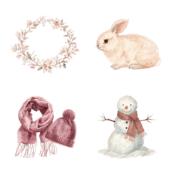 Antique winter-themed