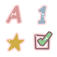 美しさ ピンクフレーム ABC  動く絵文字