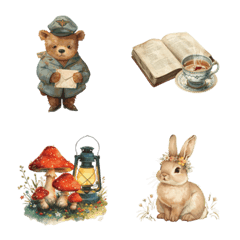 Antique Watercolor Storybook Series