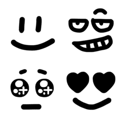 顔だけで伝える、ゆる絵文字。