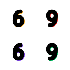 Big Black Bold Emoji Number