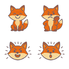 かわいいキツネ+26英語（グレー）